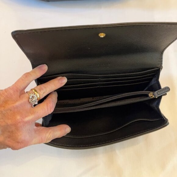 MICHAEL KORS | Fulton Pebbled Black Leather Tote bag and Wallet-EUC - Picture 15 of 16